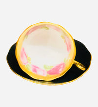 Load image into Gallery viewer, Royal Albert Black Matte Old English Rose
