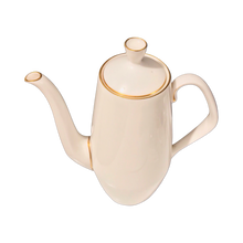 Load image into Gallery viewer, 5 Cup Royal Worcester Snow Coffee Pot Gold Trim
