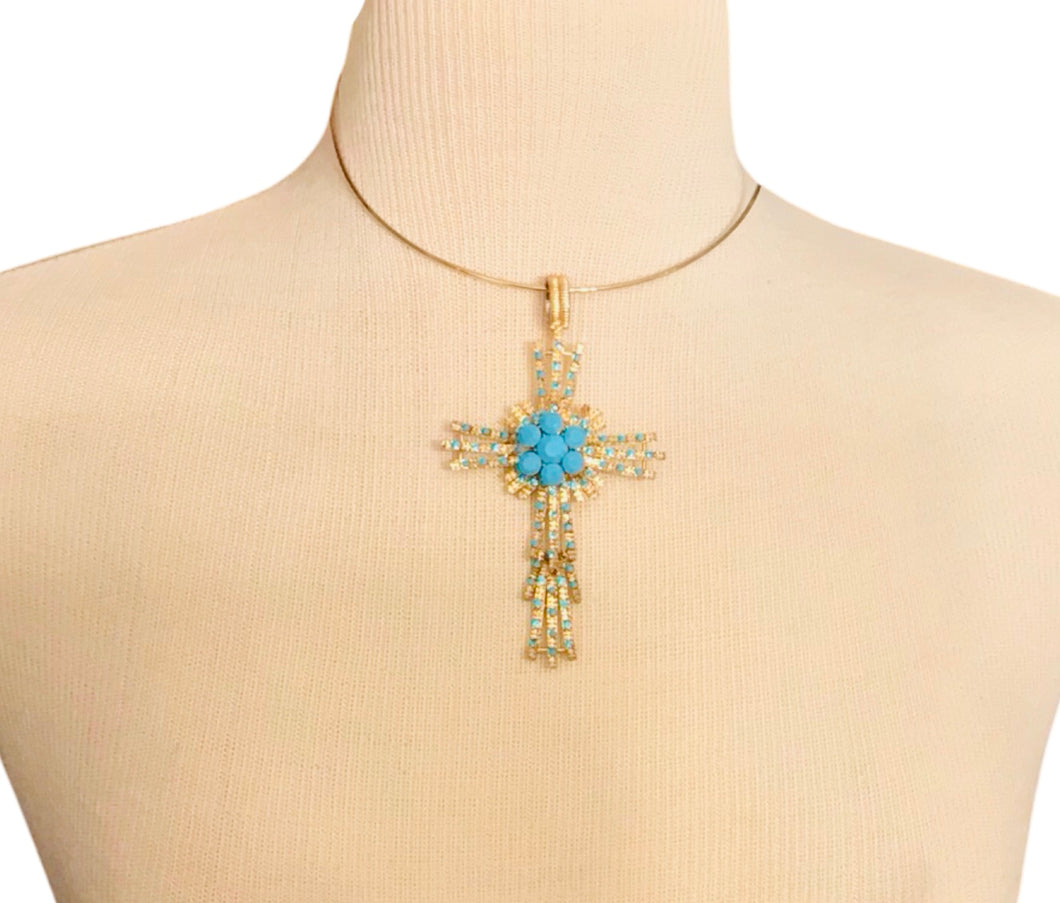 Oversized Ornate Cross Pendant