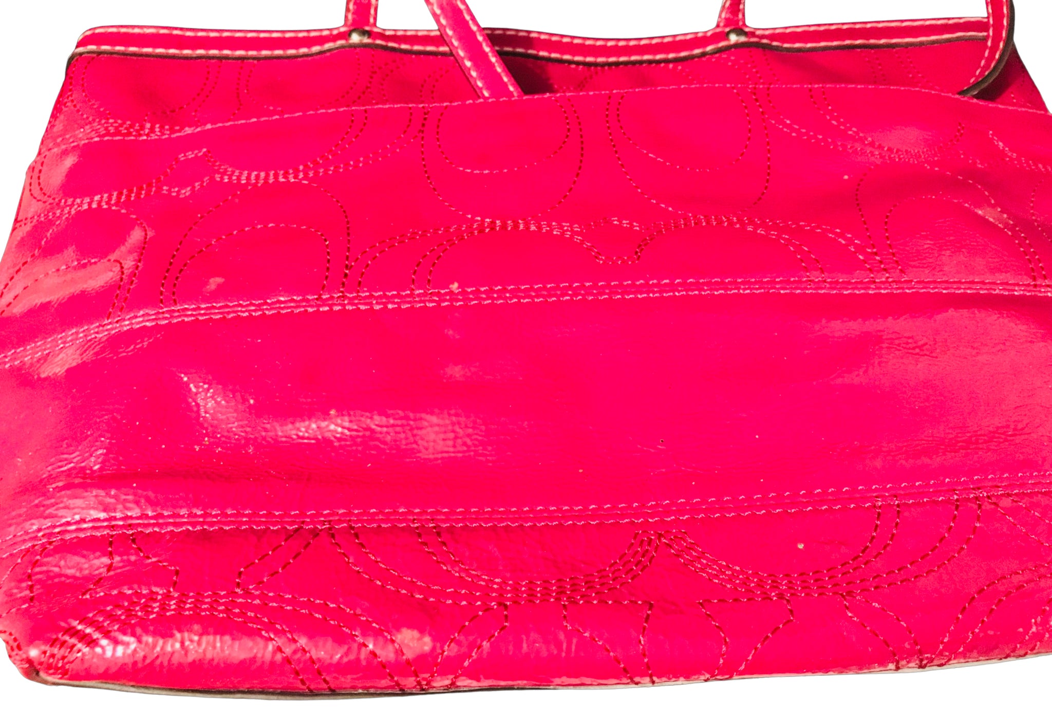 Pink Vintage Coach Patent Leather Handbag – PrettyPinkAddiction