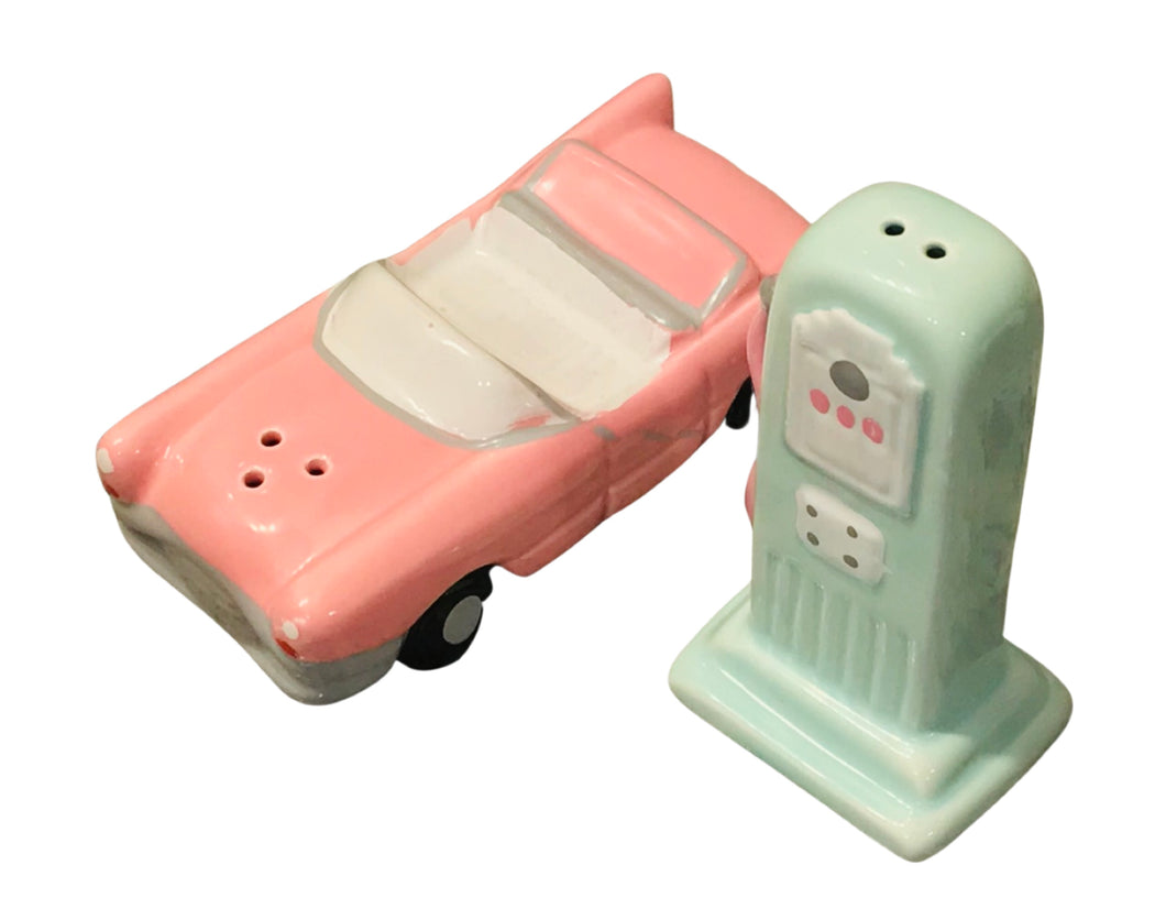 Car & Gas Pump Salt & Pepper Set