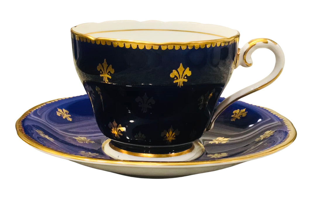 Aynsley Cobalt Fleur de Lis