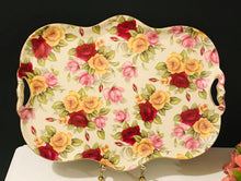 Load image into Gallery viewer, Stunning Large Royal Elfreda Chintz Tray Tray 14.5 In x 11.5 In
