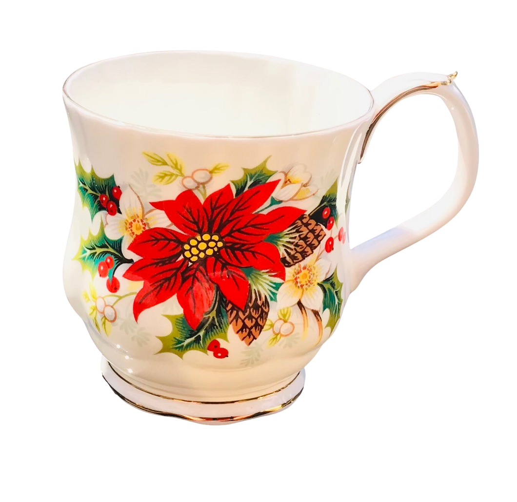 Royal Albert 3.5 Inch Poinsettia Mug