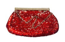 Load image into Gallery viewer, Vintage Sequined Rhinestone Evening Bag
