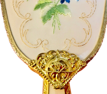 Load image into Gallery viewer, Needlepoint Hairbrush Gold Filigree
