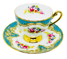 Load image into Gallery viewer, Rare Shelley Blue Regal Teacup and Saucer
