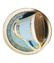 Load image into Gallery viewer, Blue Aynsley Teacup and Saucer
