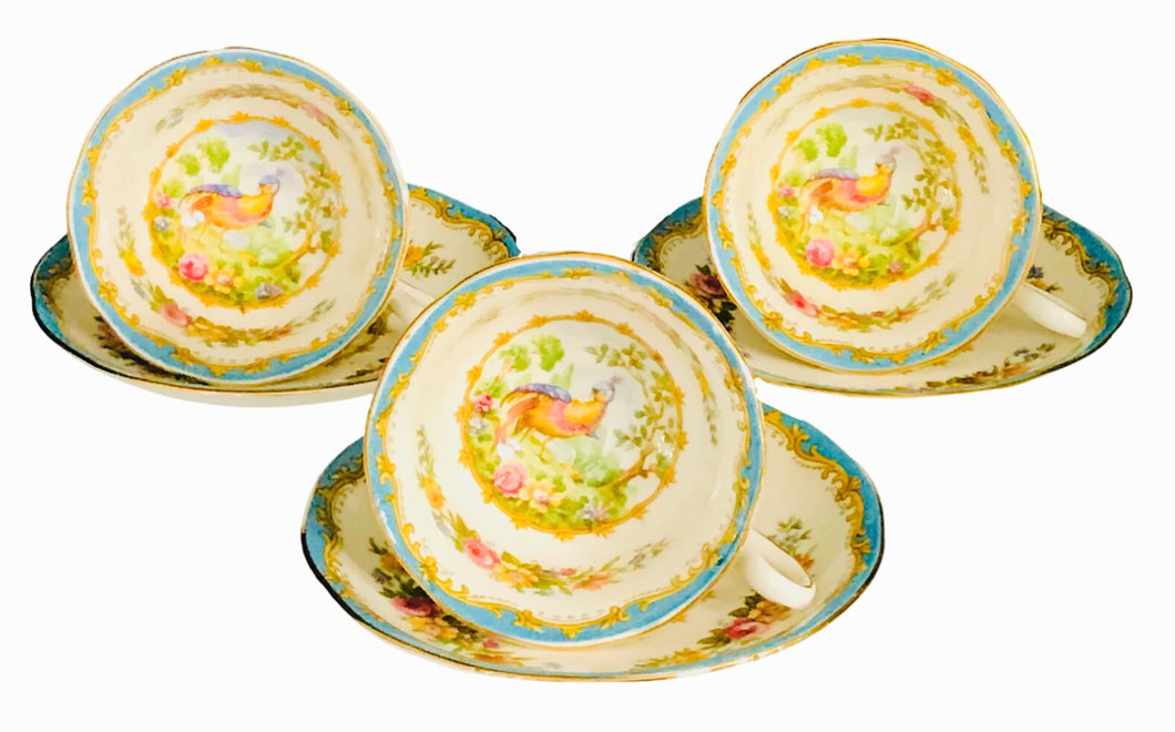 Set of 3 RA Chelsea Bird Demitasse