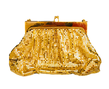 Load image into Gallery viewer, Gold Mesh Mother of Pearl Whiting and Davis Purse
