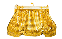 Load image into Gallery viewer, Gold Mesh Mother of Pearl Whiting and Davis Purse
