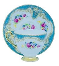 Load image into Gallery viewer, Rare Shelley Blue Regal Teacup and Saucer
