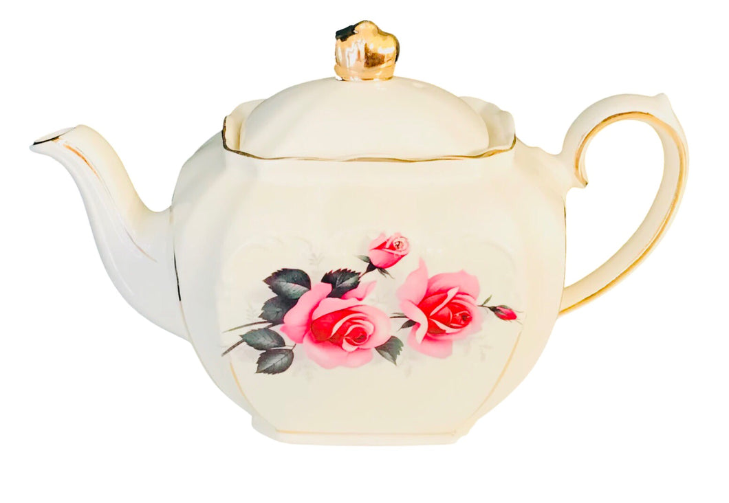 Sadler Rose Teapot