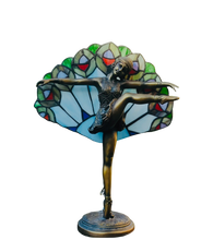 Load image into Gallery viewer, Stained Glass Boudoir Lamp
