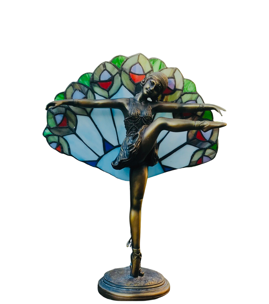 Stained Glass Boudoir Lamp