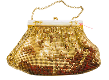 Load image into Gallery viewer, Gold Mesh Mother of Pearl Whiting and Davis Purse
