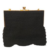 Load image into Gallery viewer, Vintage Black Beaded Evening Bag
