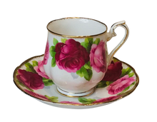 Load image into Gallery viewer, Demitasse Royal Albert Old English Rose
