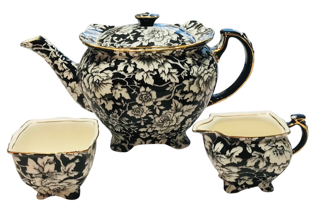 Extremely Rare Royal Winton Grimwades Peony Tea Set