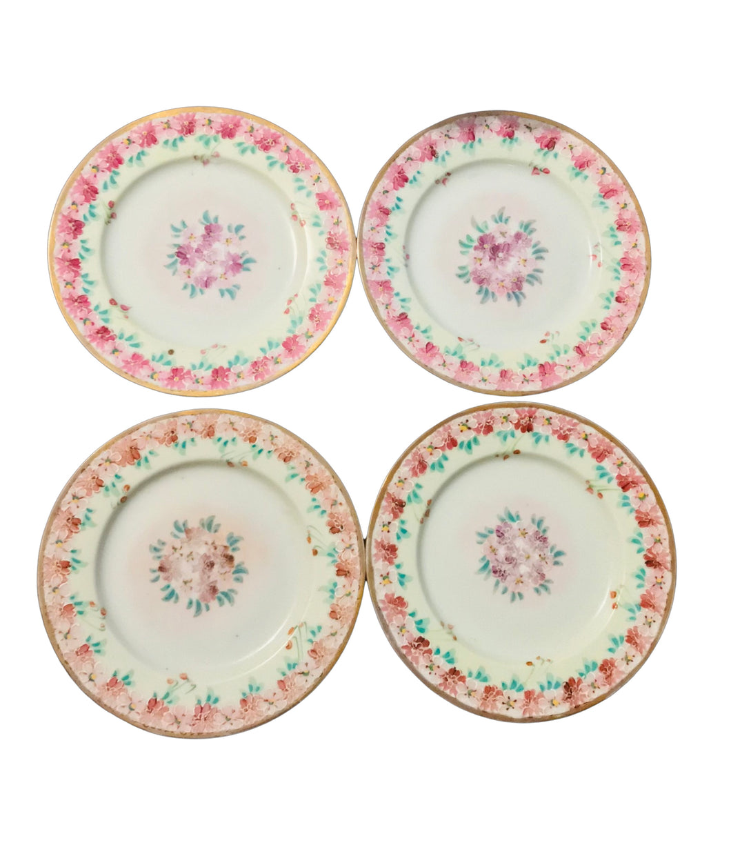 Set of 4 Hand Painted 6 Inch Plates