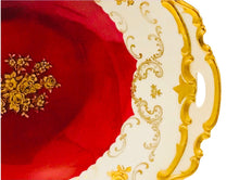 Load image into Gallery viewer, Reichenbach Red and Gold 9.5 In x 8.25 In Bowl
