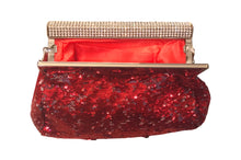 Load image into Gallery viewer, Vintage Sequined Rhinestone Evening Bag
