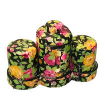 Load image into Gallery viewer, Black Chintz Mini Salt &amp; Pepper Set
