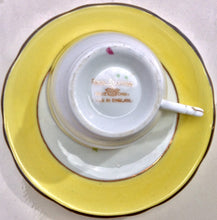 Load image into Gallery viewer, Pretty In Pink-and Yellow-Royal Stafford Teacup and Saucer
