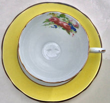Load image into Gallery viewer, Pretty In Pink-and Yellow-Royal Stafford Teacup and Saucer
