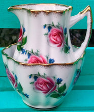 Load image into Gallery viewer, Pretty in Pink-Elizabethan Creamer and Sugar Bowl
