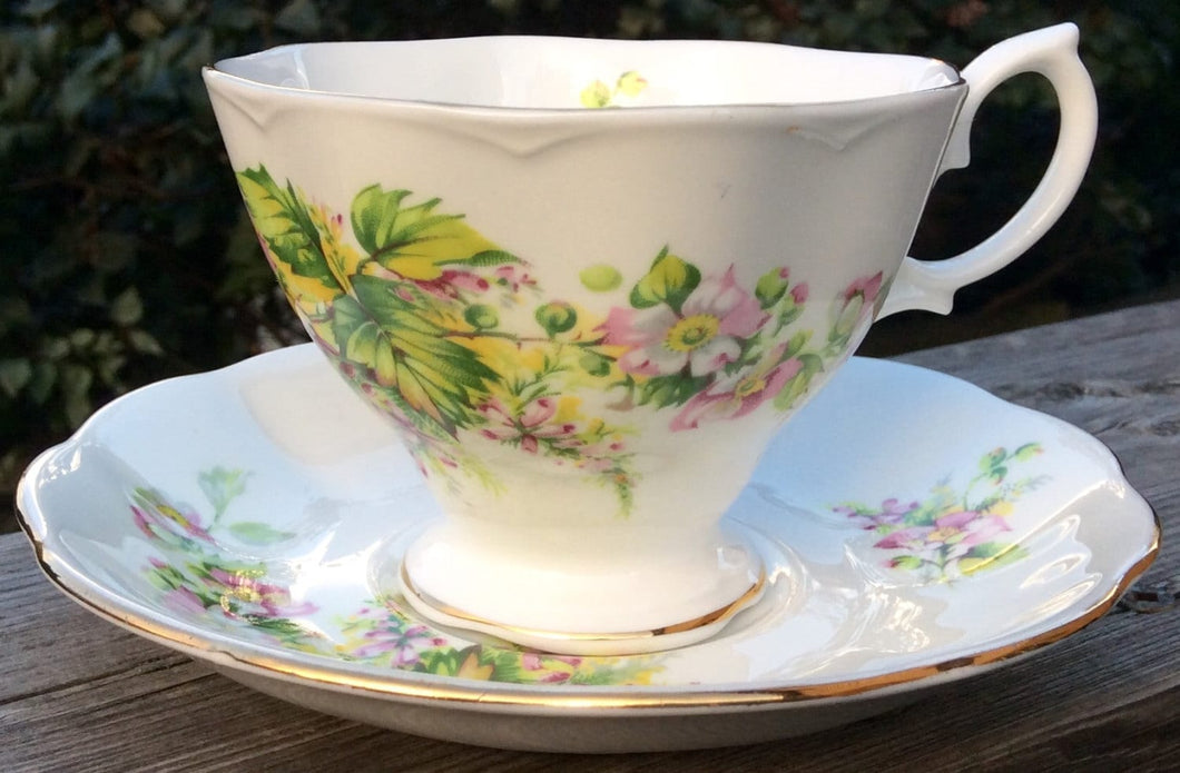Pretty in Pink Royal Albert Teacup and Saucer