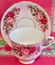 Load image into Gallery viewer, Pretty in Pink-Queen Anne Teacup and Saucer
