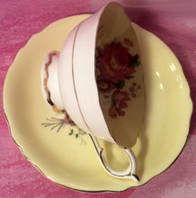 Load image into Gallery viewer, Pretty in Pink-And Yellow-Paragon Double Royal Warrant Pedestal Teacup and Saucer
