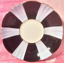 Load image into Gallery viewer, Pretty In Pink-and Black-Royal Standard Harlequin Pedestal Teacup and Saucer
