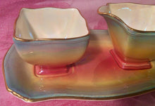 Load image into Gallery viewer, Pretty in Pink-Royal Winton Grimwades Rainbow Creamer Sugar Bowl and Tray
