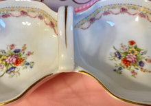 Load image into Gallery viewer, Pretty In Pink-Limoges Sectioned Handled Tray With Pink Bows
