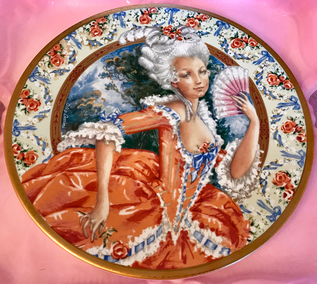 Pretty In Pink-1982 Oleg Cassini Marie Antoinette Collectors Plate