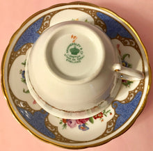Load image into Gallery viewer, Pretty in Pink-and Blue-Hammersley PedestalTeacup and Saucer
