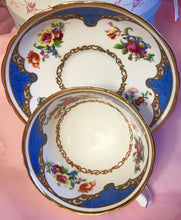 Load image into Gallery viewer, Pretty in Pink-and Blue-Hammersley PedestalTeacup and Saucer
