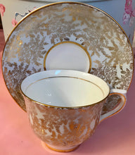 Load image into Gallery viewer, Pretty In Pink-and Blue-Colclough Teacup and Saucer
