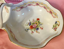 Load image into Gallery viewer, Pretty In Pink-Limoges Sectioned Handled Tray With Pink Bows
