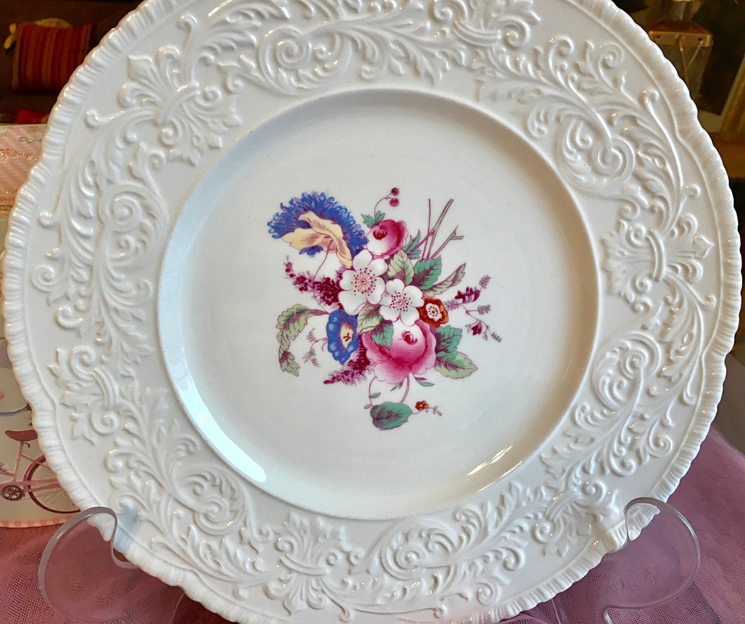 Pretty in Pink Royal Cauldon 11 Inch Cabinet Plate