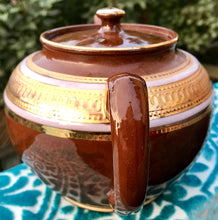 Load image into Gallery viewer, Pretty In Pink-and Green Not Quite Perfect Sadler Teapot
