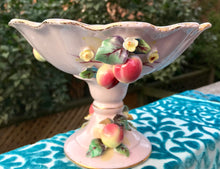 Load image into Gallery viewer, Pretty in Pink-L’Amour China Hand Painted Pedestal Bowl With Fruit Japan
