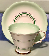 Load image into Gallery viewer, Pretty in Pink-and Green-Royal Stafford Art Deco Teacup and Saucer
