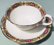 Load image into Gallery viewer, Pretty in Pink-Aynsley Pink and Gold Teacup and Saucer
