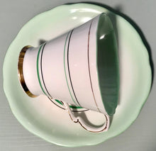Load image into Gallery viewer, Pretty in Pink-and Green-Royal Stafford Art Deco Teacup and Saucer
