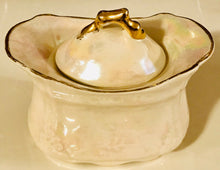 Load image into Gallery viewer, Pretty In Pink-Arthur Wood Iridescent Creamer and Lidded Sugar Bowl
