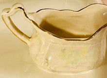 Load image into Gallery viewer, Pretty In Pink-Arthur Wood Iridescent Creamer and Lidded Sugar Bowl
