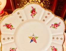 Load image into Gallery viewer, Pretty in Pink-Royal Stuart Spencer Stevenson Order of the Eastern Star 8.25 Inch Plate
